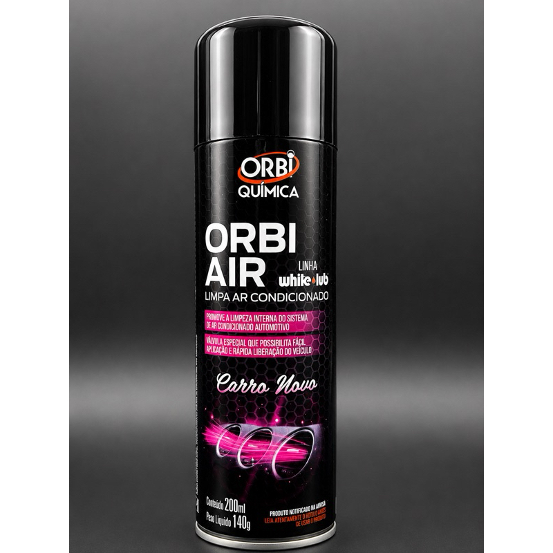 Orbi Air Limpa Ar Condicionado Carro Novo 200ml Higienizador Automotivo Elimina Odores