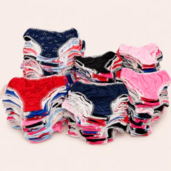 Kit 10 Calcinhas Infantil Menina Atacado Conforto Algodão Malha PV