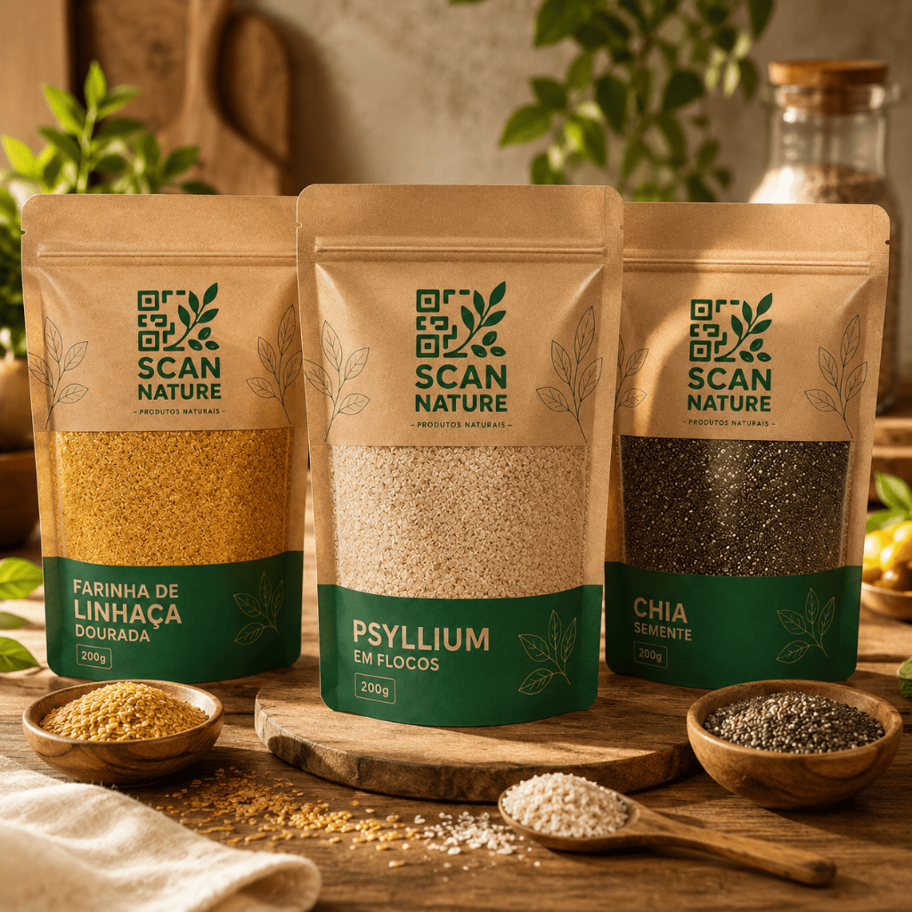 Mix Fibras: Farinha de Linhaça Dourada + Chia + Psyllium - 300g- 750g- 1500g — imagem 2 de 2