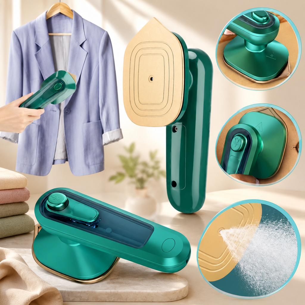 Mini Ferro Portatil De Passar Roupa Para Viagem Economizar Espaço   Temperatura