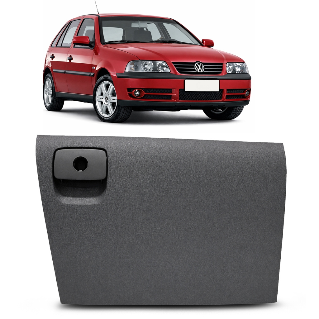 Tampa Porta Luvas Gol Parati Saveiro G3 2000 a 2005 Cinza Antracite
