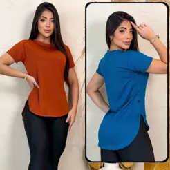 Blusa Academia feminina Oval ) Regata Veste Legging Camisão Tapa Bumbum Camiseta Tule Roupas de Academia Dry Fit Treino