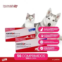 Kit 2 Tratamento para Insuficiências Elanco Fortekor Flavour - 5 mg