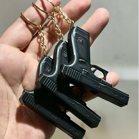 KIT 3 Chaveiro glock Miniatura 3D Decorativo