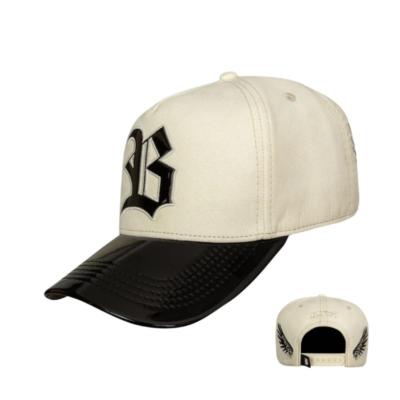 Boné Blck Snapback Off White Suede New Wings Piano Aba Curva Original