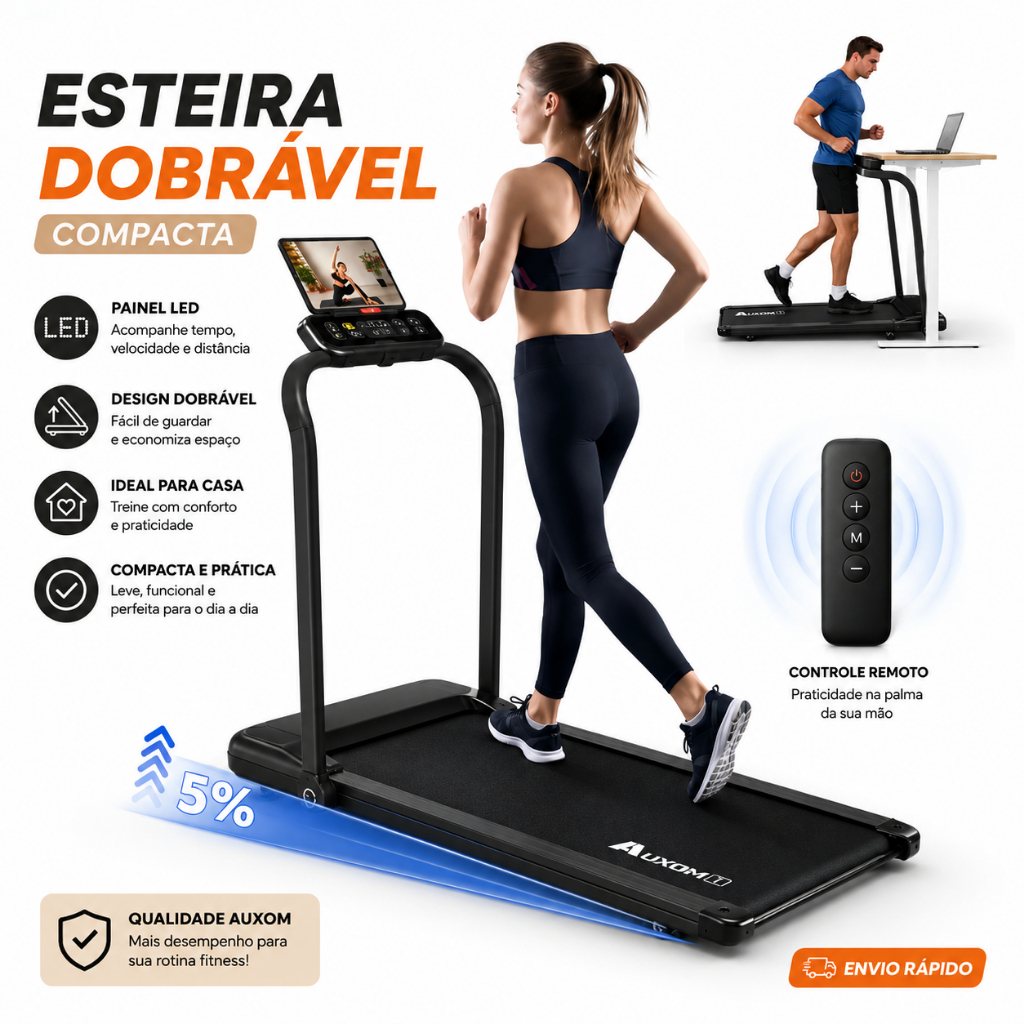 2.0HP Silent Folding Electric Treadmill with Bluetooth, 14km/h, 120kg Capacity, Residential Use, 110V/220V