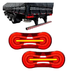 Lanterna Traseira Led Bivolt Carreta Compativel Facchini Bivolt