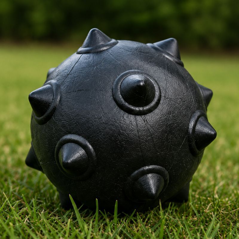 Bola Cravo Cães Maciça Resistente Bolinha Brinquedo para Cachorro Dura Mamona Hard 100mm - Brie Pet