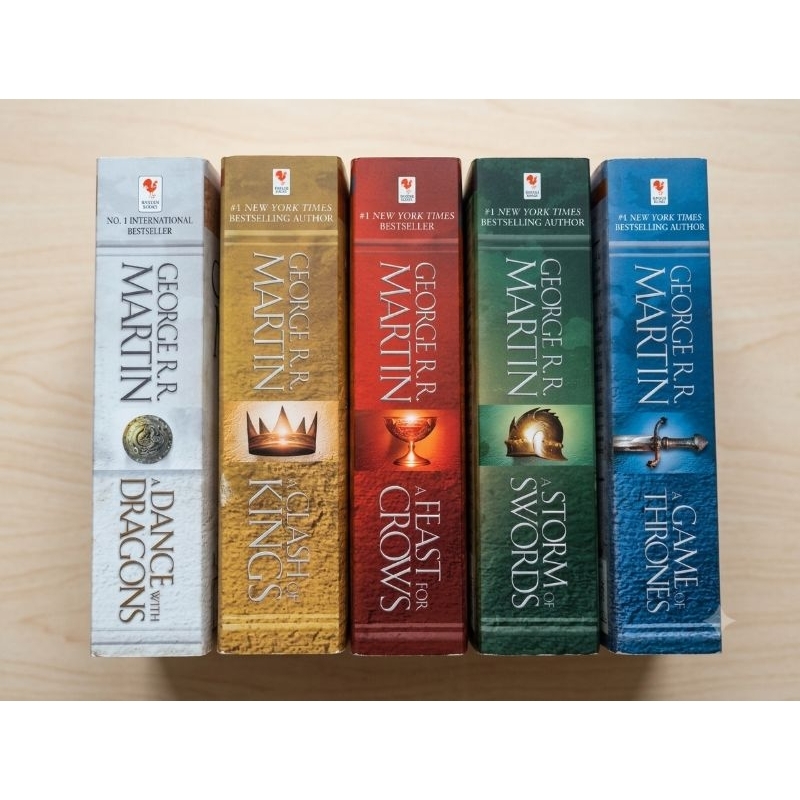 Lote 5 Livros Box As Crônicas de Gelo e Fogo / Game of Thrones (Edição Importada em Inglês)