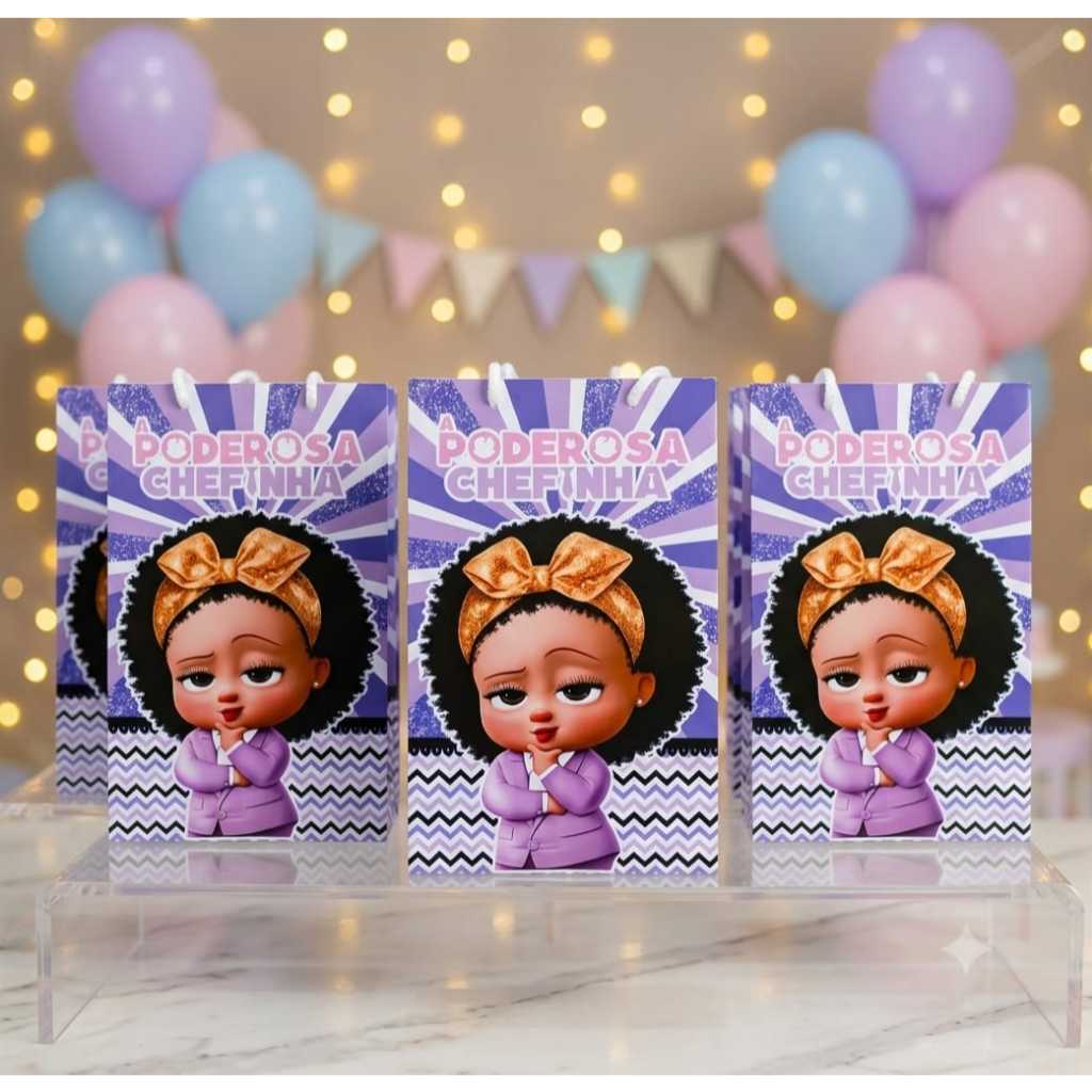 Sacolinha Surpresa Personalizada P- Lembrancinha Festa Infantil- Envio Rápido A Poderosa Chefinha