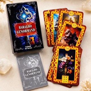 Baralho Cigano Lenormand 36 Cartas Com Manual Tarot Cigano