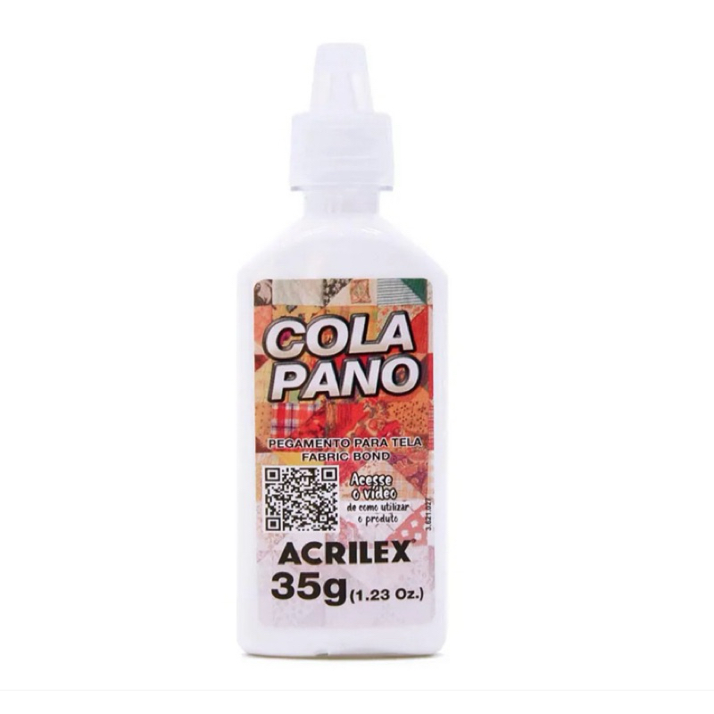 Cola para Tecido Acrilex 35g - Secagem ao Ar e Fácil Aplicação