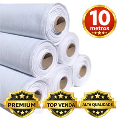 Tecido Para Pano de Prato 10 Mts Sacaria Alvejado Liso Pé de Galinha Liso Tecido Markas 100% Algodão