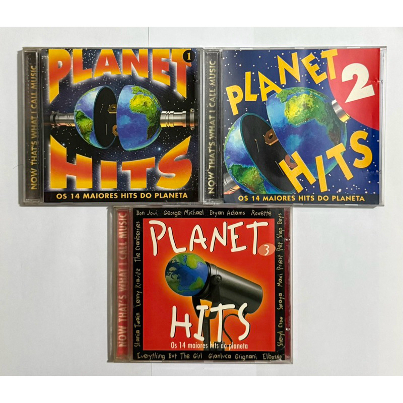CDS Planet Hits - Coleção 3 CDS - Vols. 1, 2 e  3 - Originais