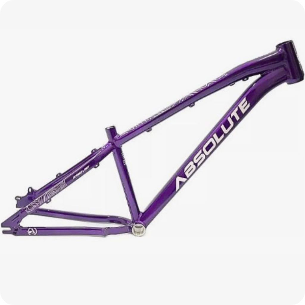 Quadro De Bike Aro 26 Absolute Brutus Pro e III Grau Dirt Freeride Aluminio Freio a Disco