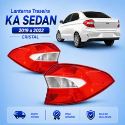 Lanterna Traseira Ka Sedan ANO 2019 2020 2021 2022 Cristal