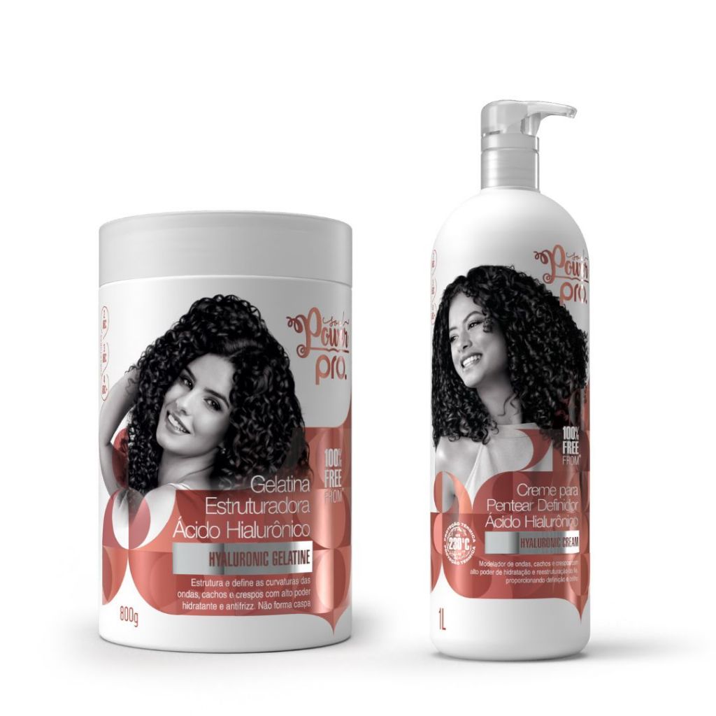 Kit Creme para Pentear + Gelatina Soul Power PRO - Hidratação e Definição
