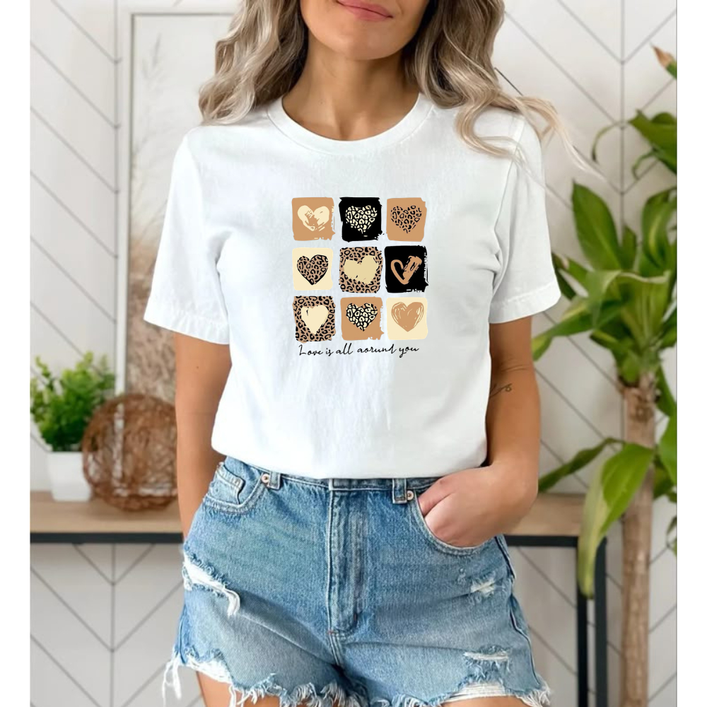Camiseta Feminina Estampada 100% Algodão Leve e Confortável Camisa Meninas Tendencia 2026