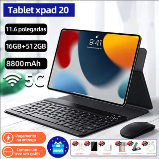 【Mouse + teclado】Tablet XPAD20 11,6 polegadas HD 16GB+512GB 8800 mAh, dois chips, processado