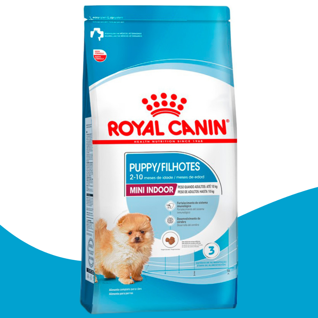 Ração Royal Canin Para Cães Filhotes Mini Indoor 7,5kg