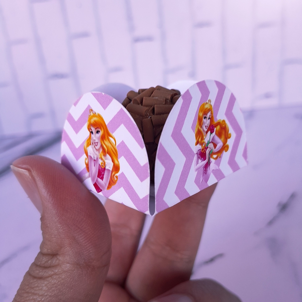 Forminhas para Docinhos Brigadeiro Doce Lembrancinhas Aniversário Princesa Aurora Bela Adormecida