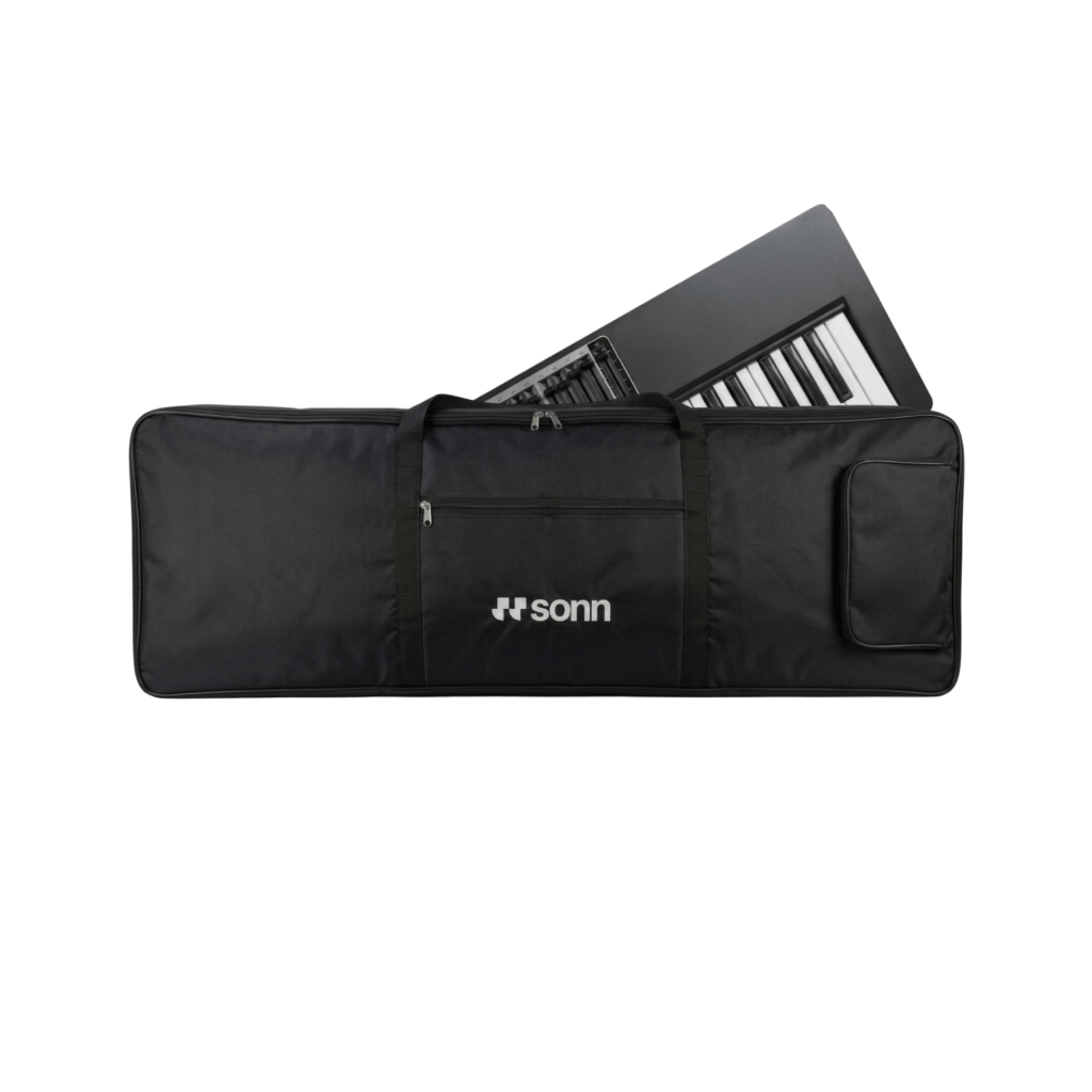 Capa Teclado 61 Teclas Sonn Sn-30 capa Teclado 5/8 Alças E Bolsos tecido oxford 600 preto