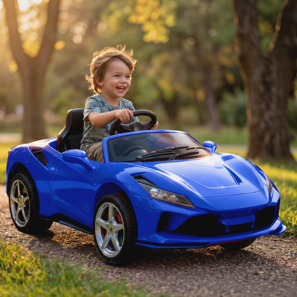 Imagem Carrinho Elétrico Infantil Com Controle Remoto Ferrari