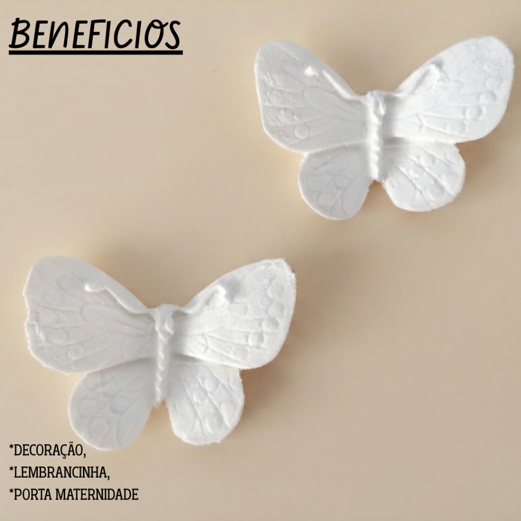 Kit Borboleta Pequena Decoração Quadro Artesanato Porta Maternidade Pintura — imagem 2 de 2