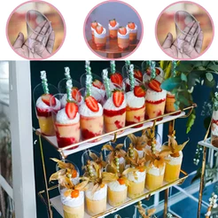 50 COPO PIC-061 VERRINE PARA DOCES ACRILICO 60ML (PLASTILANIA) CHOCO