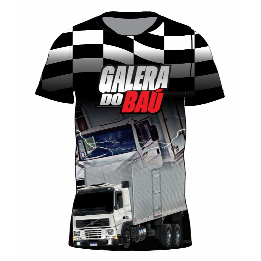 Camiseta Caminhoneiro / Camiseta de caminhão - Galera do Baú