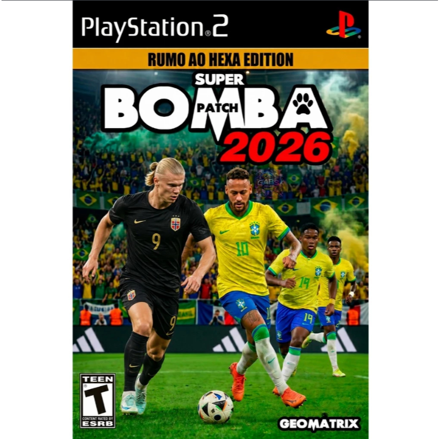 Bomba Patch 2026 PS2 Atualizado Times Brasileirão Futebol Mídia Física