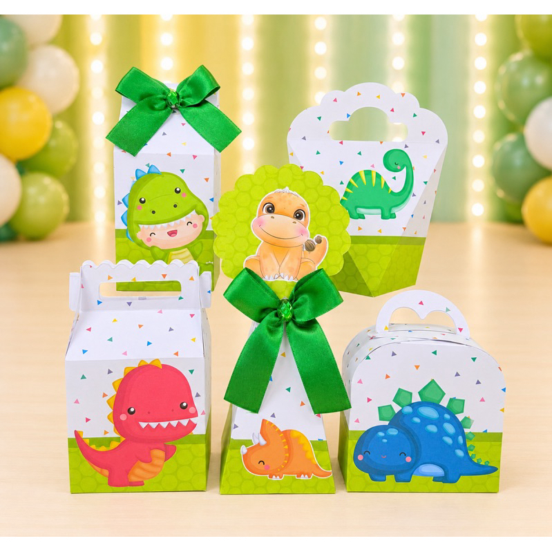 Kit Festa Dino Baby - Caixinhas para festa infantis lembrancinhas de aniversario mimos decoração personalizados do tema