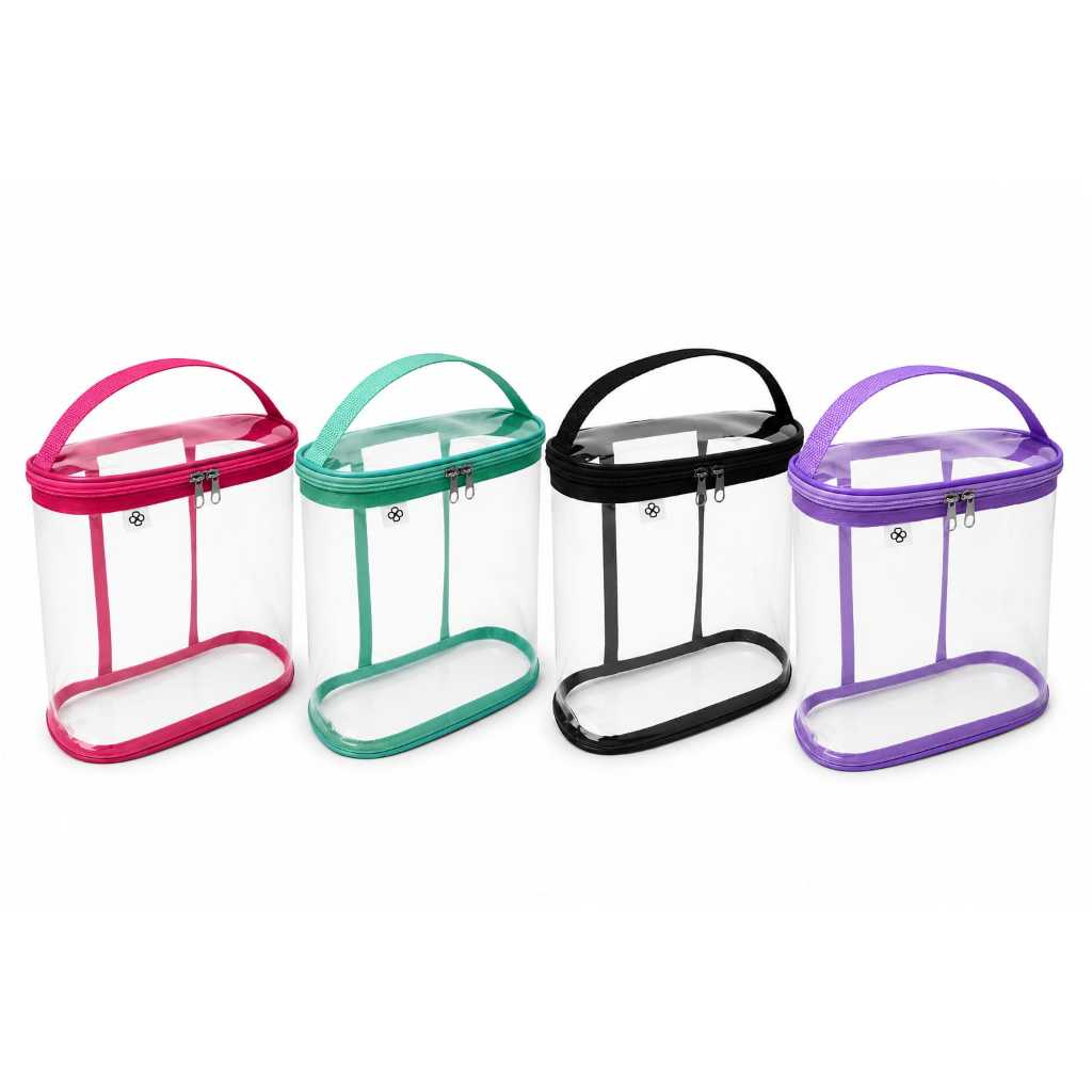 Porta Shampoo Necessaire Maquiagem Organizadora Viagem Praia Transparente
