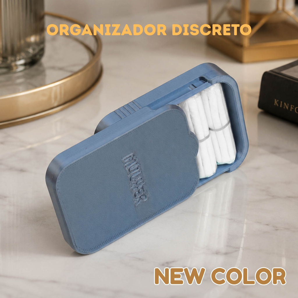 Porta Absorvente OB - Protetor Interno - Estojo Feminino - Compacto Discreto Para 5 Unidades