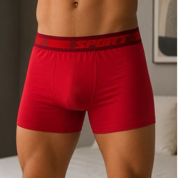 Kit 7 Cuecas Boxer Masculina Microfibra Forro 100% Algodão Anatômica Fabricação Própria — imagem 2 de 2