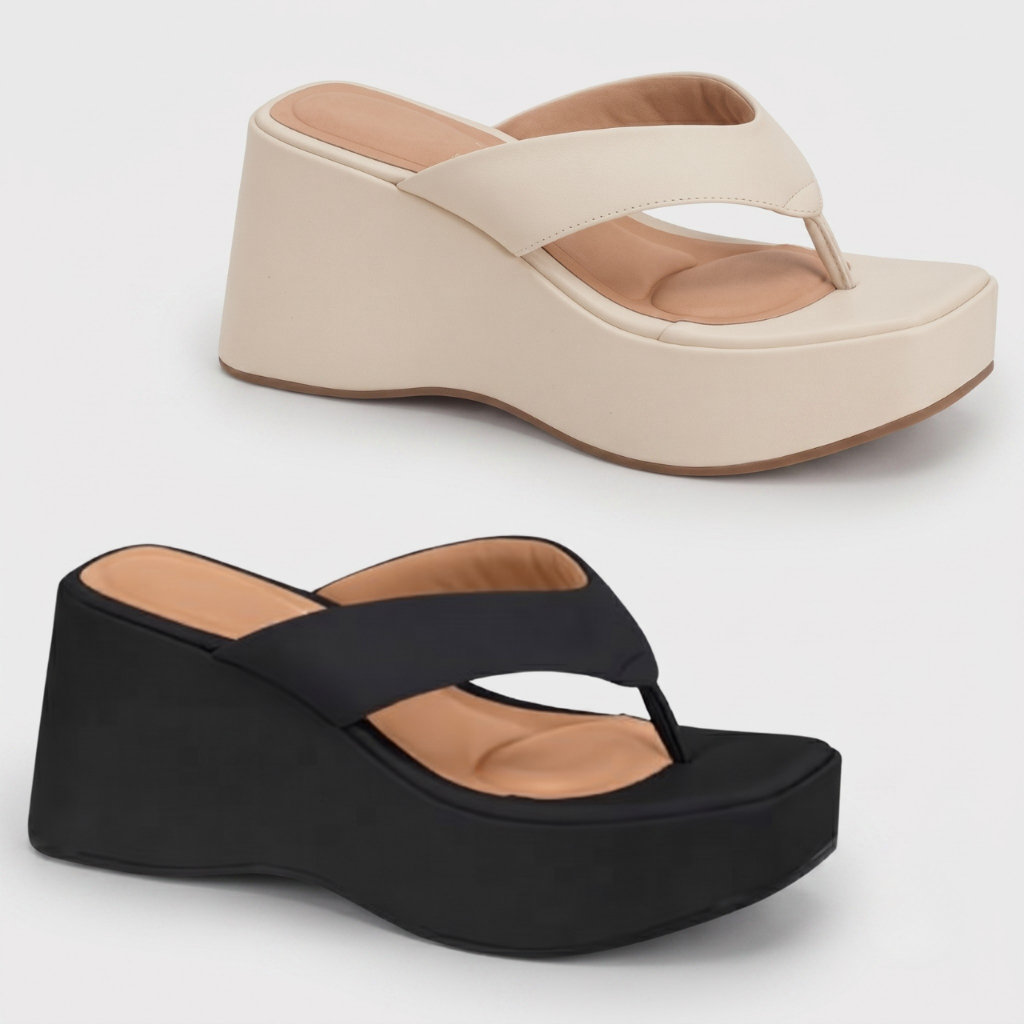 Tamanco Feminino Vizzano Plataforma de Dedo Salto Anabela Original