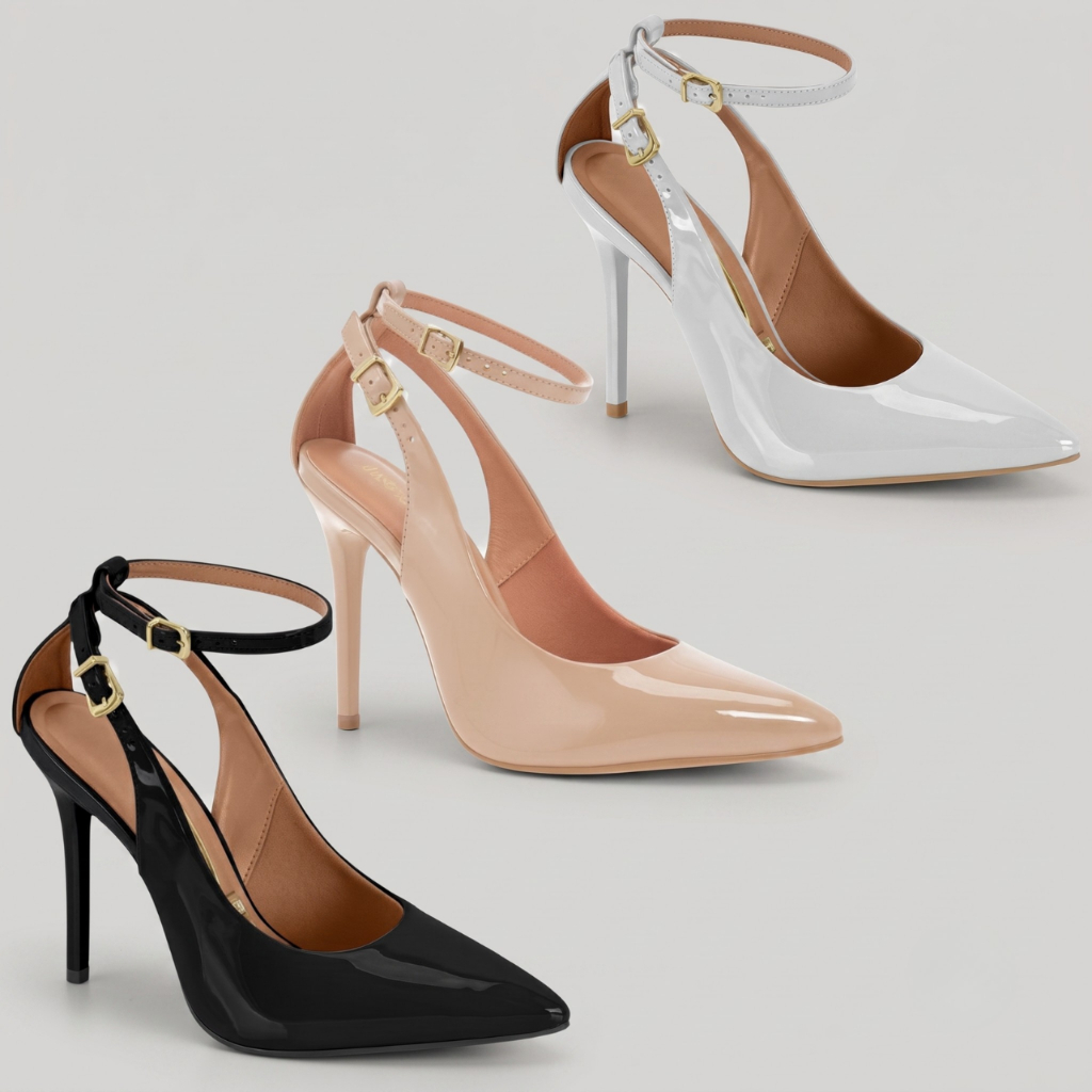 Sapato Feminino Vizzano Scarpin Salto Alto Fino Verniz Elegância