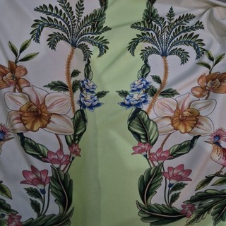 Tecido Viscose Araras/Tucanos/Frutas 100% Viscose - 1,50M de largura