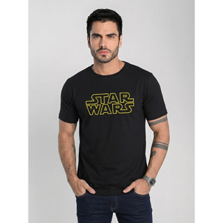 Camiseta Star Wars Premium 100% Algodão Unissex Estampa Personagens Básica