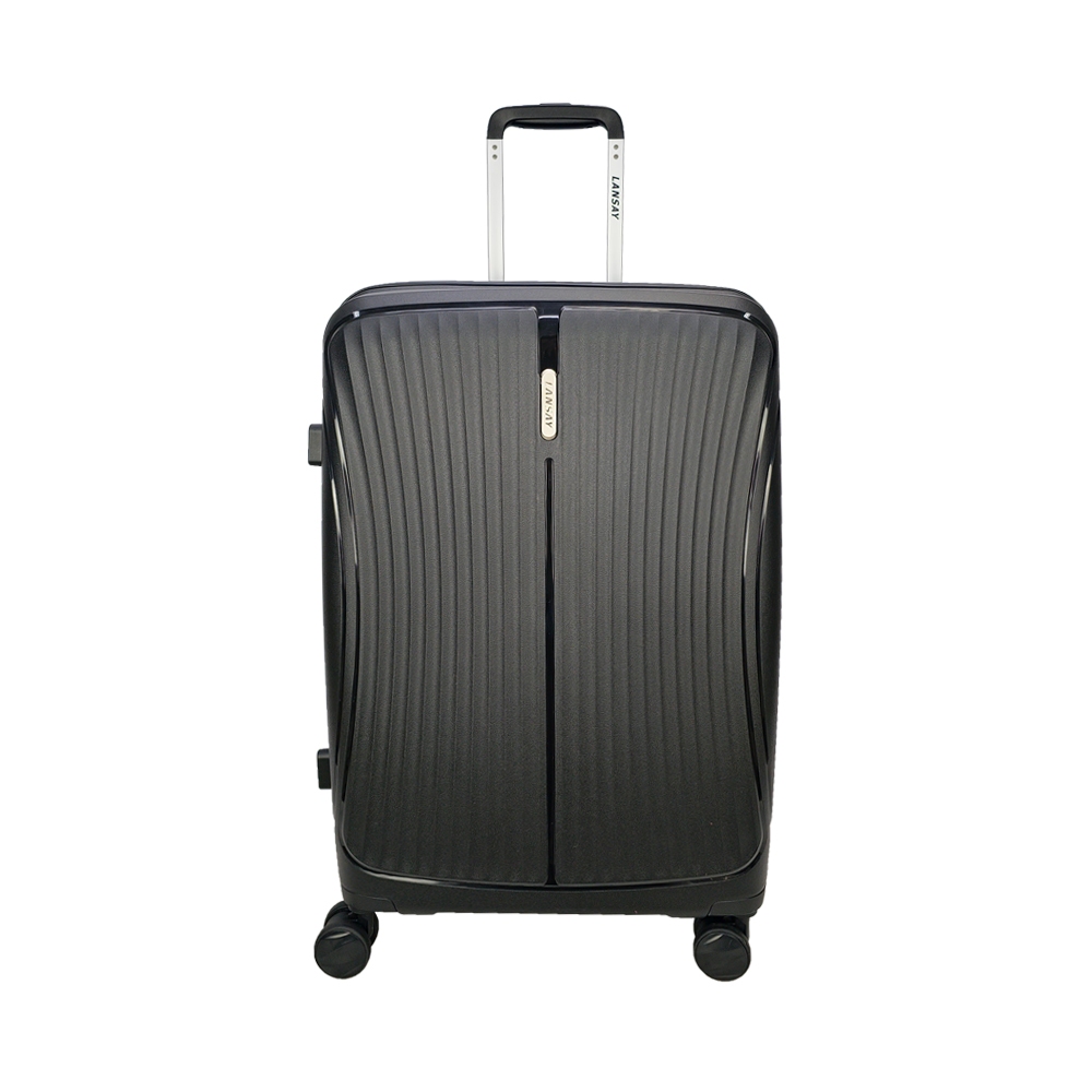 Mala Média 23kg Preto expansível Linha Premium Rodas 360°