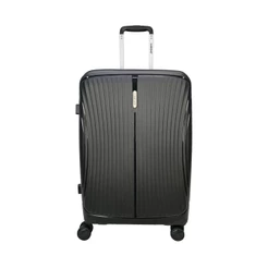 Mala Média 23kg Preto expansível Linha Premium Rodas 360°
