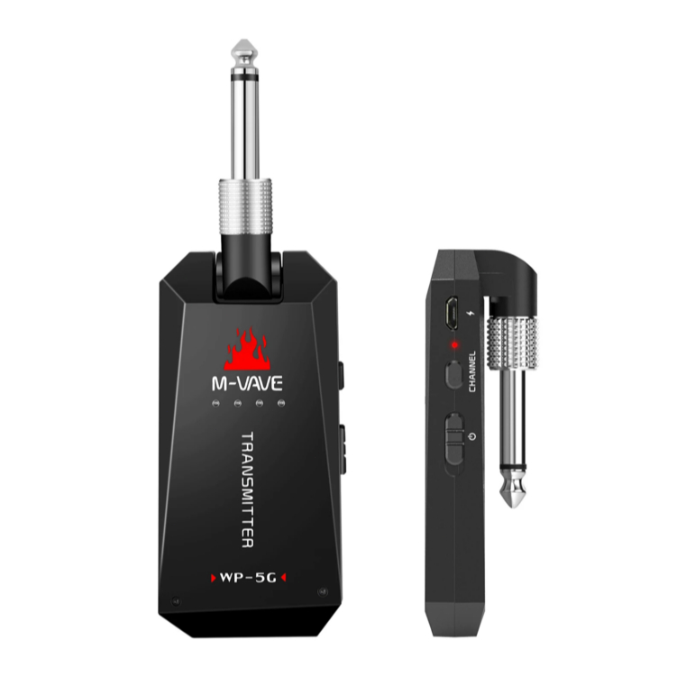 M-VAVE WP-5G 5.8G Wireless Guitar System Rechargeable Audio Transmitter Receiver Guitar Amplifier Guitar Accessory Type-
