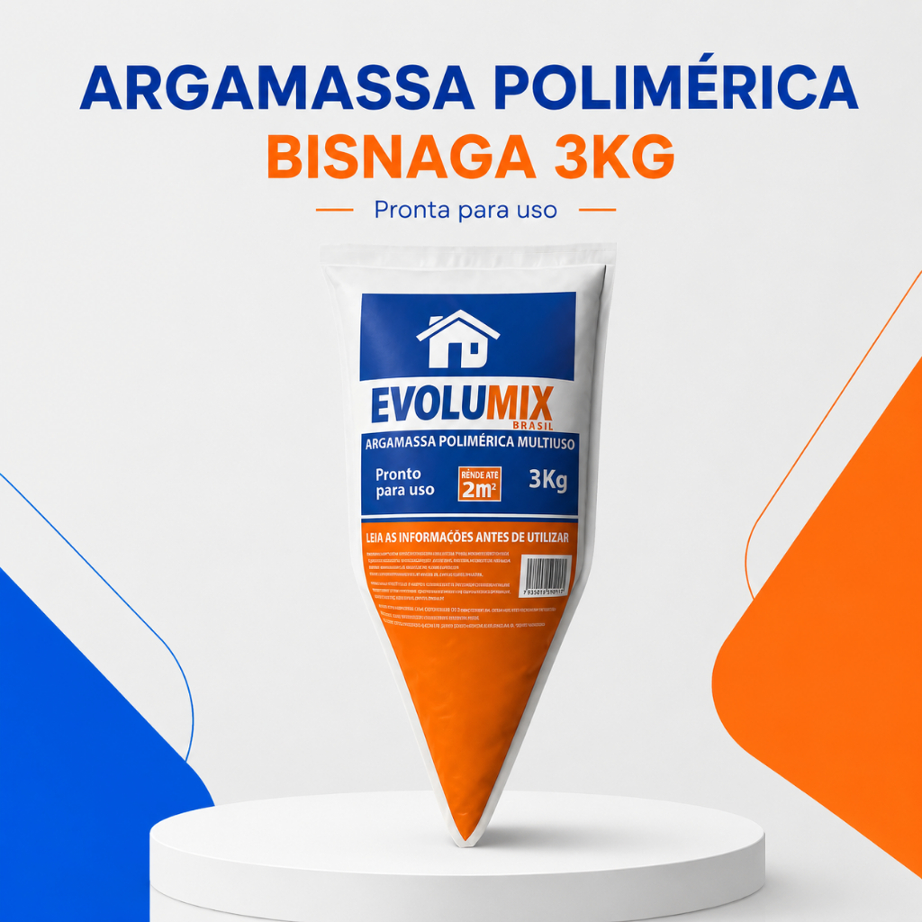 Massa Pronta Polimérica 3kg Para Construção Reforma E Assentamento