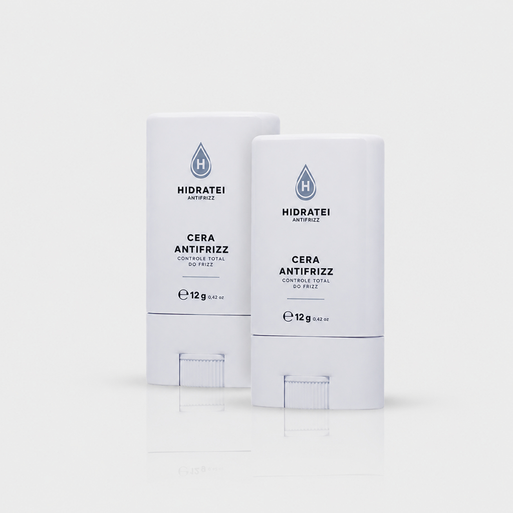 Kit 2 Cera Stick Antifrizz Hidratei 12g Controle do Frizz e Fios Alinhados