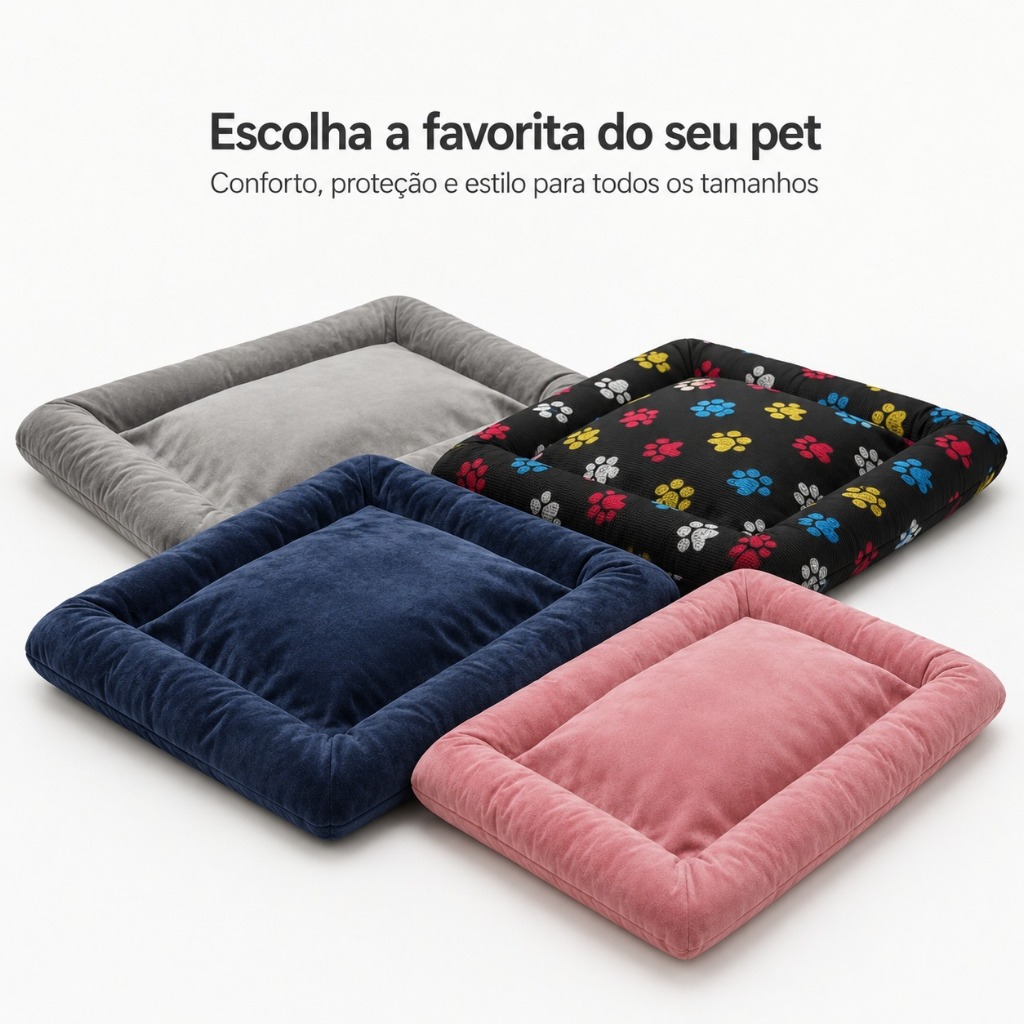 Cama Colchonete Almofada para Cachorro ou Gato Pet Pequeno Médio e Grande