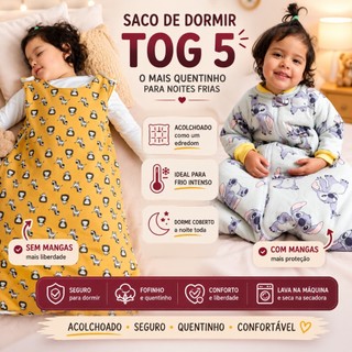 SACO DE DORMIR PARA BEBÊ INVERNO ACOLCHOADO - BAIXAS TEMPERATURAS COBERTOR INFANTIL  FORRO PELUCIADO