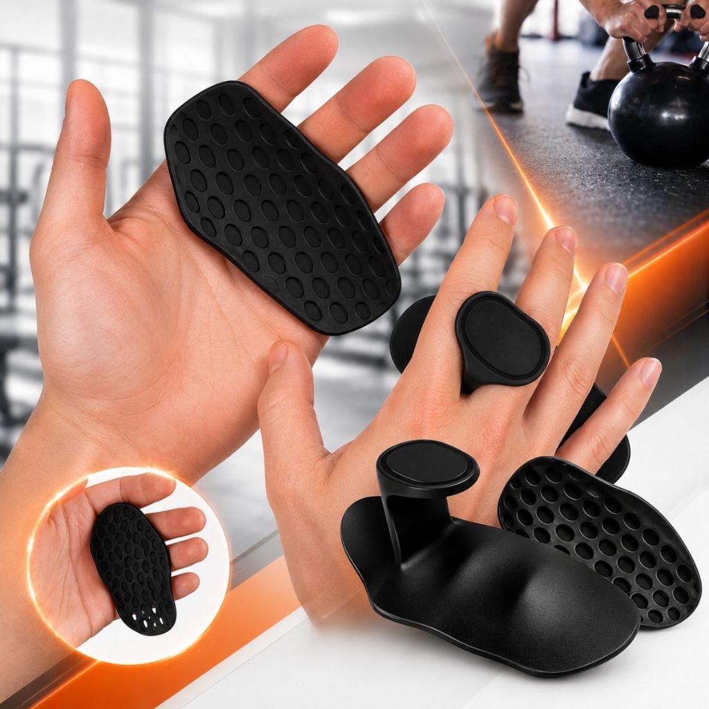 Luva Academia Grip Silicone Antiderrapante para Musculação Halteres Crossfit