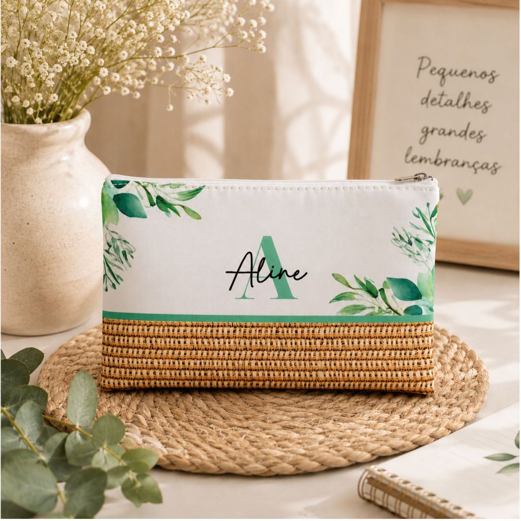Kit 5/10 Necessaire Bolsinha Lembrancinha Personalizada Com Nome para madrinhas de Casamento, daminhas, aniversário