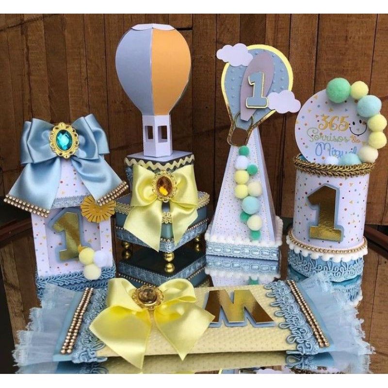 Caixa Cone lembrancinha Safari Baby, 3D - Personalizado - 10 UNIDADES – Lembrancinha personalizada para Festa infantil