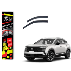 Calha de Chuva Nissan Kicks 2017 a 2025 4 portas TG Poli Defletor Portas Protetor Janelas Fumê